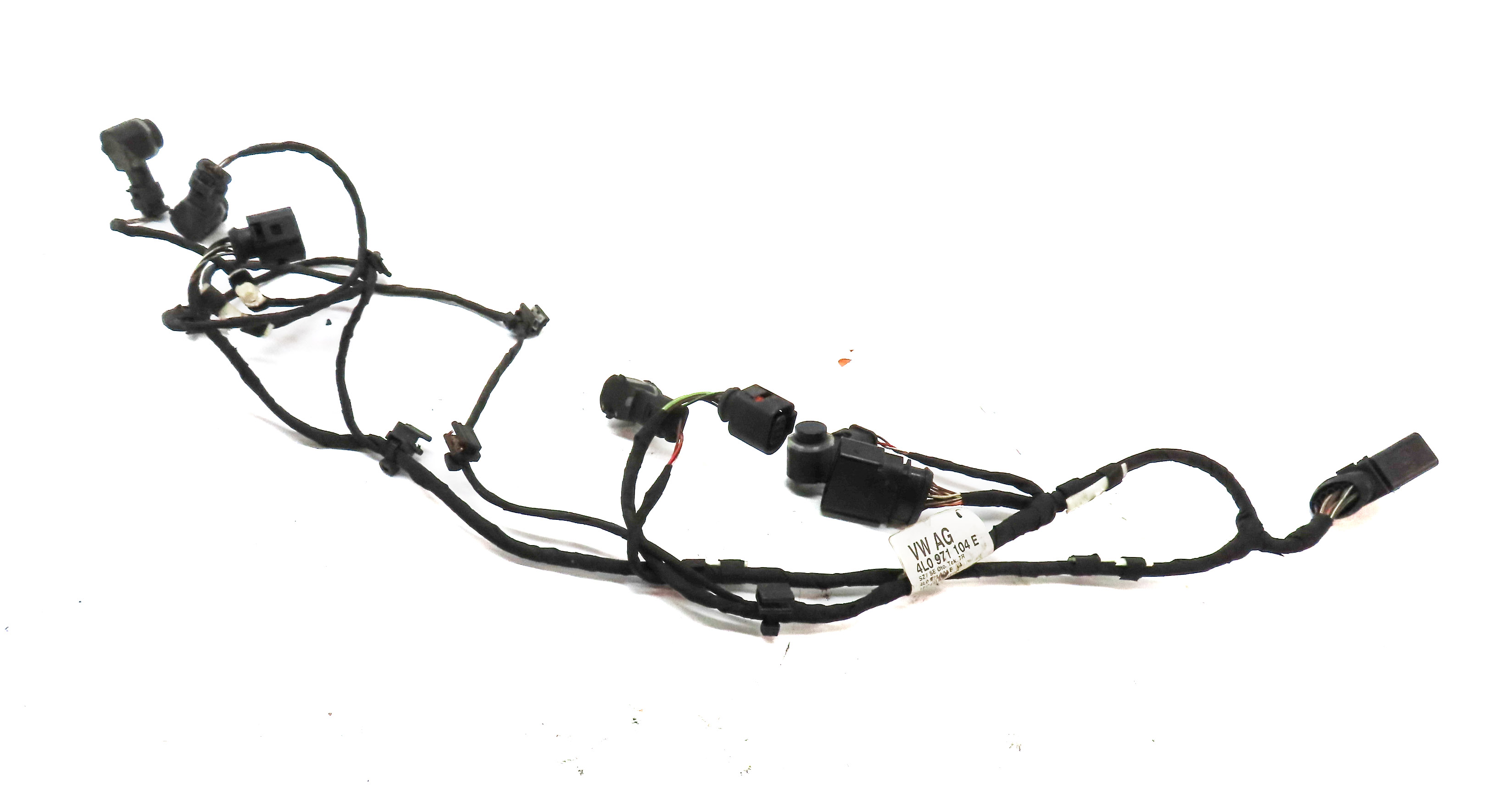 2008 AUDI Q7 (4L) REAR PARK ASSIST PDC SENSOR SET w/WIRE HARNESS (BLUE) — exact item pictured